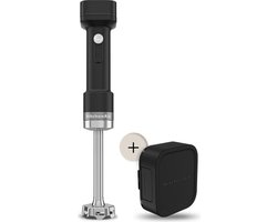 Kitchenaid staafmixer - Kitchenaid Go - Draagbare staafmixer met mengbeker 700 ml - met batterij - Zwart