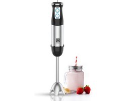 KitchenLove Staafmixer - 800W - Roestvrijstaal - Zwart