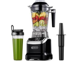 Krachtige 2-in-1 Blender Mixer met 1800W Motor en Twee Bekers