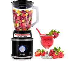 Krachtige Blender en Hakmolen met 1300W en Glazen Kannen