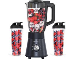 Krachtige Keukenblender met Glazen Kan en 1300 Watt - Smoothie Maker en IJscrusher