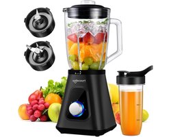 Krachtige keukenblender met glazen kan en To-Go beker - 1200W Smoothie maker