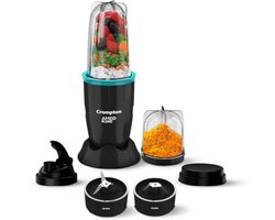 Krachtige Nutri Blender 400 Watt - Smoothie Maker & Mixer Grinder - Zwart & Zee Groen - 2 Potten & Sipper Cap