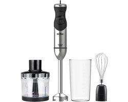 Krachtige Staafmixer 1500W met Turbo, 4 RVS Messen en Accessoireset