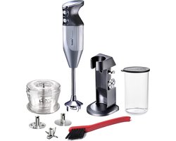 Krachtige Staafmixer Set 200W met Standaard en Accessoires - Zwitserse Kwaliteit