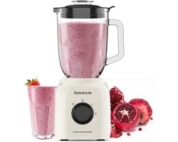 Krachtige Vintage Blender met Glazen Kan (1500W, IJscrush)