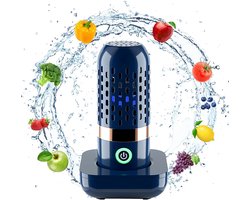 LISM-Draagbare, snoerloze groente- en fruitwasser, voedselreiniger, USB-oplaadbare insectenverdelger en reiniger, Geschikt voor vlees, serviesgoed en Geschikt voor op reis (3000mAh).