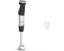 Moulinex DD6718 blender Staafmixer 1000 W Zwart, Roestvrijstaal