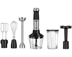 MPM Multifunctionele Staafmixer Set Inclusief Blender, Mixer & Accessoires | RVS | XL Mengopzetstuk - Hoog vermogen 1500W