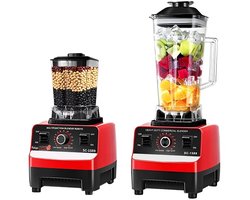Multifunctionele 2-in-1 Blender 2000W met Automatische Reiniging en 4 RVS Messen