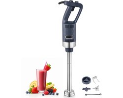 Professionele Staafmixer, 500W - 40cm Roestvrijstalen Mes - Variabele Snelheid voor Sauzen/Soepen