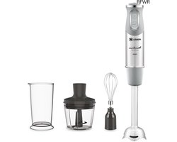 RFWR® Staafmixer met 3 accessoires - 1000 W, 10 snelheden, roestvrij staal
