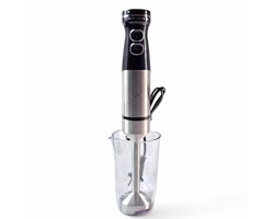 Royal Swiss Staafmixer 1000W – Handmixer met 2 Snelheden, 650ml RVS Bekerglas en Krachtige Motor