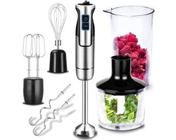 RVV® Mixer staafmixer - Mixer - Mixer handmixer - Zilver - ‎23cm x 14cmx 25cm