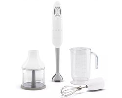 SMEG HBF03WHEU - Staafmixer - Wit - 700W - Met accessoires