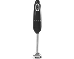 SMEG HBF11BLEU Staafmixer - 700W - Variabele Snelheid - Turbofunctie - FlowBlend™ Technologie - RVS Mixervoet - '50s Style - Zwart