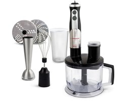 Staafmixer Crema 800W complete set zwart