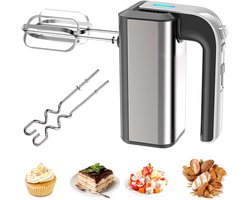 Staafmixer - Krachtig & Vaatwasserbestendig - 5 Snelheden - 350W - Zwart/Zilver