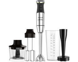 Staafmixer Luxe XL - Keukenmixer - Maaltijden Bereiden - Krachtige 1500W Motor - 900 ml Inhoud - Zwart