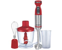 Staafmixer Set – 800W – 3-in-1 – Inclusief Hakmolen, Garde & Maatbeker – RVS Mixstaaf – Koper Motor – HAUSBERG