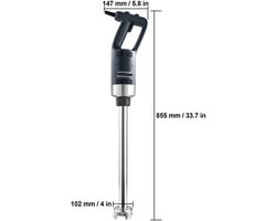 Staafmixer - Staafmixer set - Handmixer - Krachtige Staafmixer - Voor Soep, Babyvoeding & Meer - Mixer - 750W - 20 inch RVS Staaf