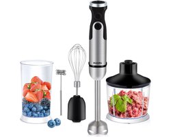 Studio Lyma Staafmixer - 5-In-1 High Power Blender - Handmixer - Mixer - Voor babyhapjes - Ook als chopper en smoothiemaker- Roestvrij Staal