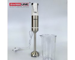 Swiss Line Switzerland - Staafmixer + Maatbeker - Beige