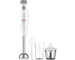 Tefal Easychef HB4531 - Staafmixer - Inclusief Mengbeker, Hakaccessoire en Garde - Turbo Stand - Compact - Wit/Grijs - 450W