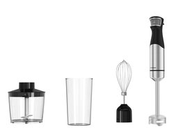 Tornado THB-6412-GS - Staafmixer - 1000W - met toebehoren - Zilver