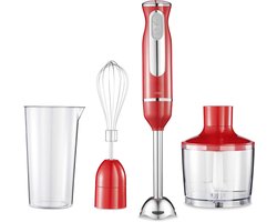 VIN® Staafmixer Set - Handmixer 600Watt - Hakmolen Roestvrij Staal – Handblender – Professionele Hakmolens – Staafmixers - Roze
