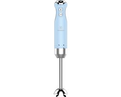 Westinghouse Retro Staafmixer – Turbo functie – Handblender – RVS Mixvoet – Antispat – 600W – Blauw