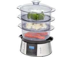 Aurixi® Stoomkoker - Stoomkokers - Stoompan - Zilver - 10cm x 10cm x 10cm