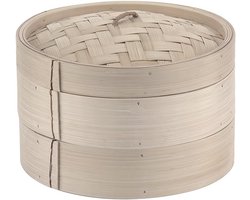 Bamboe Stoompan Set 3-Delig voor Aziatische Gerechten 29,5 cm