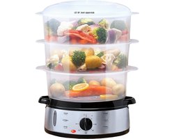 DYNA® Stoomkoker - Stoomkokers - Stoompan -Grijs - ‎24cm x 31cm x 43cm