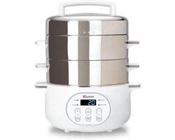 Elektrische Stoomboot met Roestvrijstalen Stoommand - 17 Quarts Kookapparaat