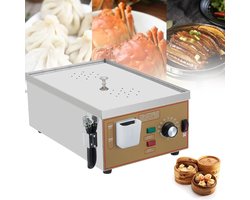 Elektrische Stoomoven - Gestoomde Bun Machine - Commercieel Koken - Constante Temperatuurregeling - 48x45x19 cm - Zilver