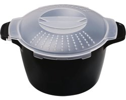 Grote Microkookgerei - 2 Kwart Groentestoomboot voor Magnetron - BPA-vrij en Vaatwasmachinebestendig