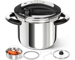 Grote Snelkookpan 6 Liter Roestvrij Staal