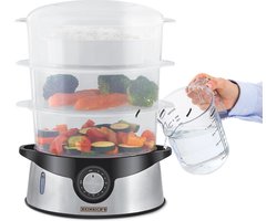 Heinrich's HDA 8501 - Stoomkoker - Food Steamer - 3 lagen - Rijstmand