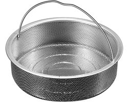 Keuken stoommand - Groente stomer - Gezond koken - Optimale stoomcirculatie - 22 cm diameter - Zilver