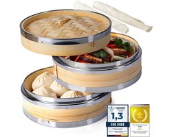 MMP® Stoomkoker - Stoomkokers - Stoompan - Beige - 20cm x 20cm x 14cm