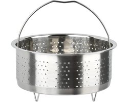 Multifunctionele Rijstkoker en Stoommand van Roestvrij Staal - Perfect voor Rijst, Groenten, Aardappelen en Eieren