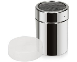 Orion - Container met Zeef - 300 ml - Roestvrijstaal - Transparante Deksel