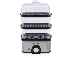 Petra Elektrische 3-laagse stomer verwijderbare manden