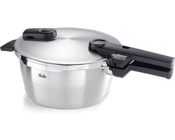 Premium Rapid Pressure Cooker 3.5 L - Stainless Steel Induction Steamer Pan with 2 Cooking Levels