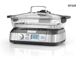 RFWR® Professionele Glazen Stoomkoker 5 Liter, 1800W, Roestvrij Staal