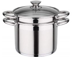 Roestvrij Staal Stoompan met Inzet voor Gas, Elektrisch en Inductie