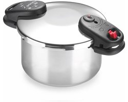 Snelkookpan 4 Liter RVS met Drievoudige Veiligheid