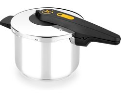 Snelkookpan 6 liter van Roestvrij Staal met Eenvoudige Opening en Drie Kookprogramma's
