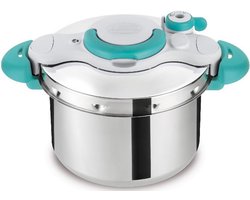 Snelkookpan 6L - 100 Recepten - Inductie Geschikt - Roestvrij Staal